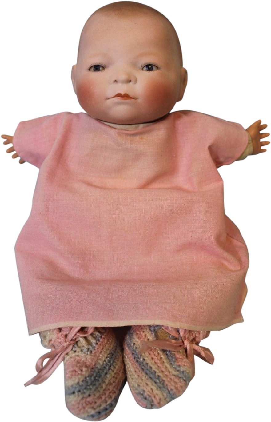 11 Inch Antique Bye-lo Baby Doll By Grace S - Doll (1371x1371), Png Download