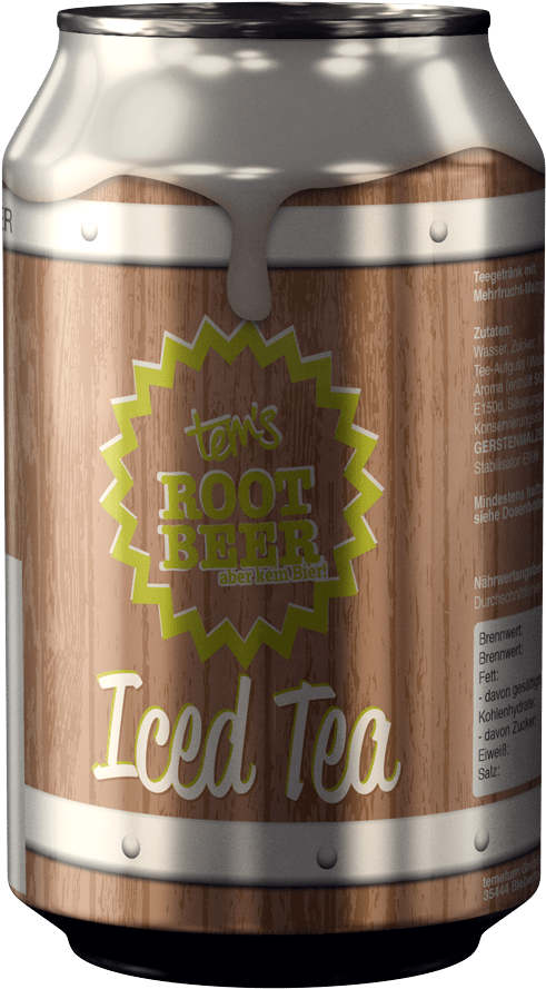Root Beer Ice Tea 24 Dosen - Temetum De (1000x1000), Png Download