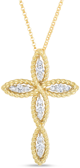 Stock - Gold Cross New Pendant (800x800), Png Download