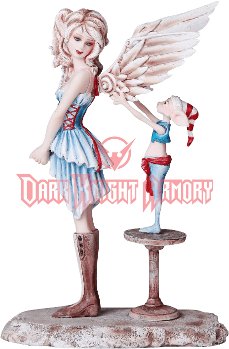 Christmas Angel Statue - Angel Gets Her Wings (706x706), Png Download