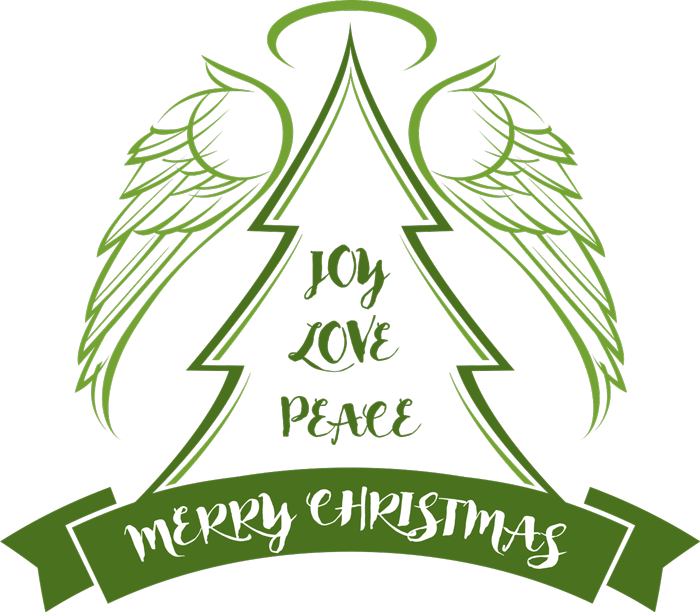 Christmas Angel Tree - Illustration (700x612), Png Download
