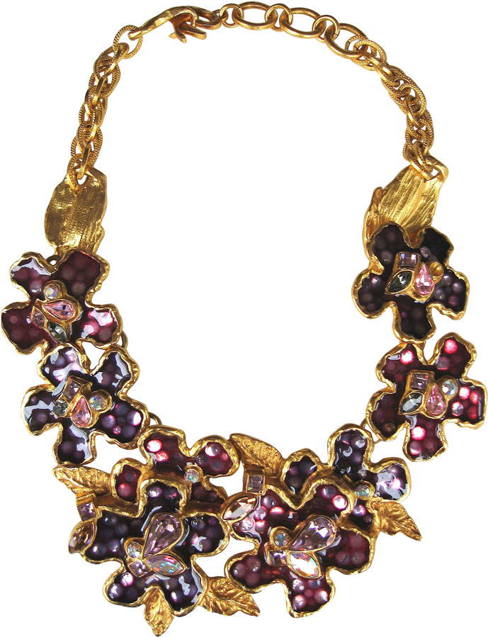 Collier Haute Couture Lacroix Christian Lacroix, Flower - Necklace (1000x1000), Png Download