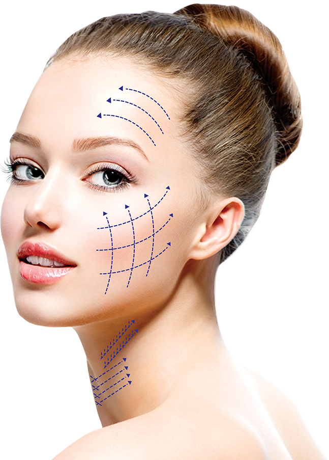 Non Surgical Face & Neck Thread Lift - Thread Lift (647x903), Png Download