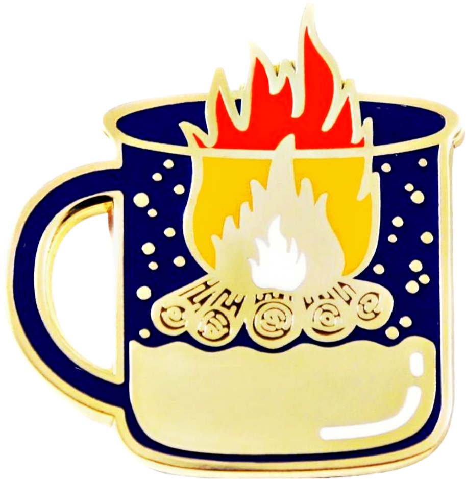Cutout Scbonfire Bonfire Cup Badge Overlay Vintage - Coffee Cup (1024x1052), Png Download