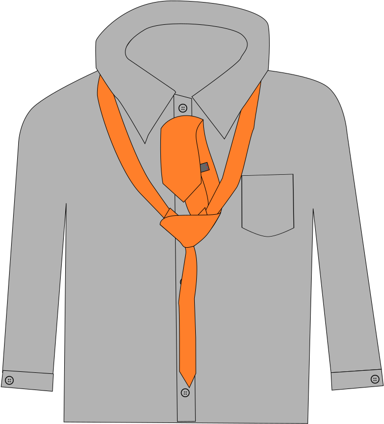 File - Necktie Knot9 - Svg - Sweater (827x1024), Png Download