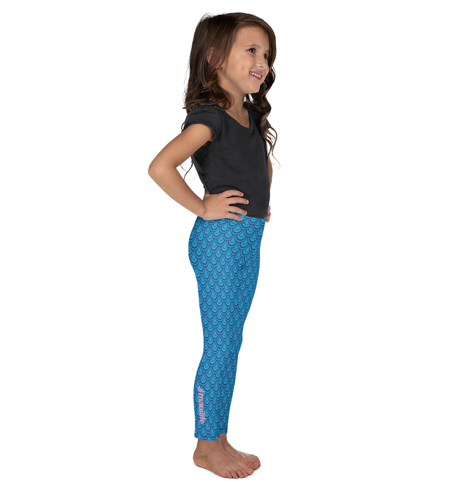 Mauilife™ Mermaid Scales Kids Leggings - Leggings (1000x1000), Png Download