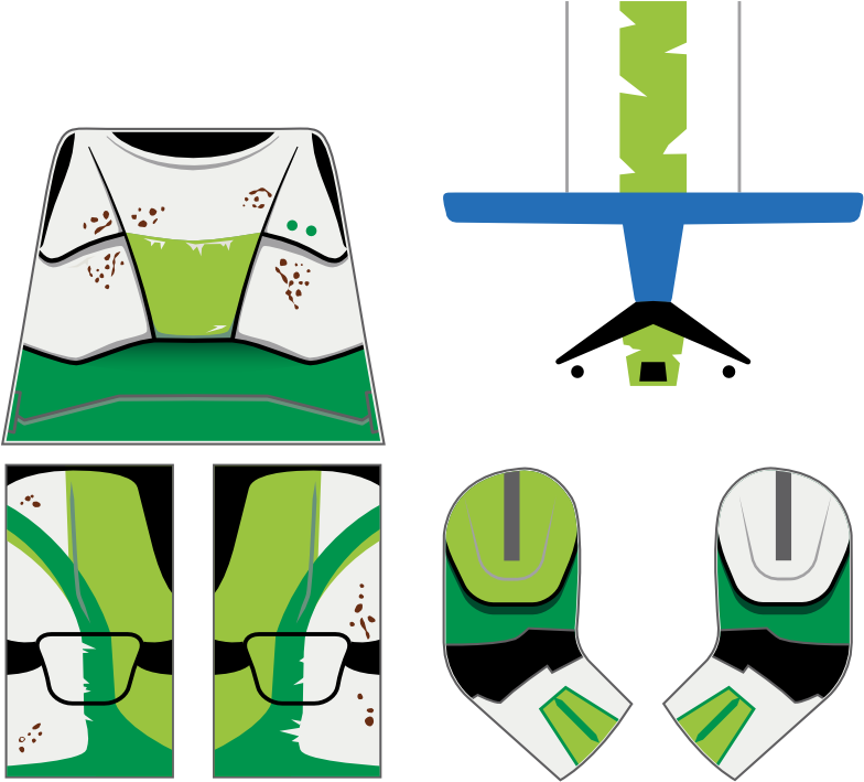 Rc 1140 Fixer - Lego Star Wars Fixer Decals (869x756), Png Download