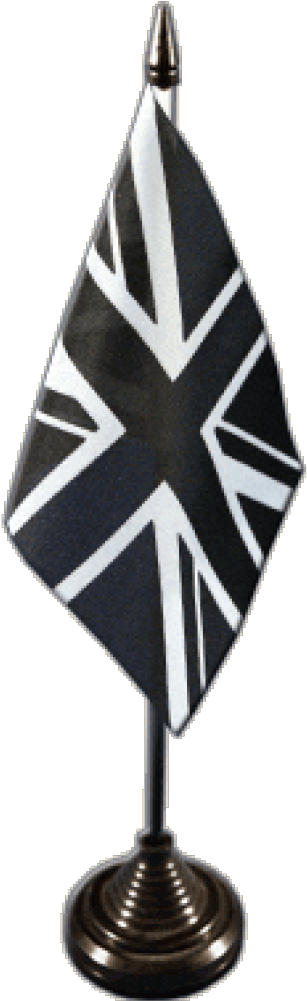 Great Britain Union Jack Black Table Flag - Flag Of The United States (1500x1174), Png Download