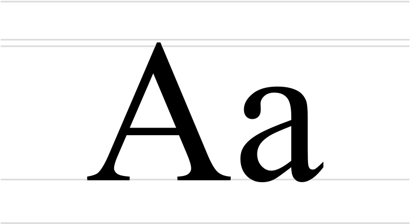 800px-cyrillic Letter A - Uppercase And Lowercase (800x460), Png Download