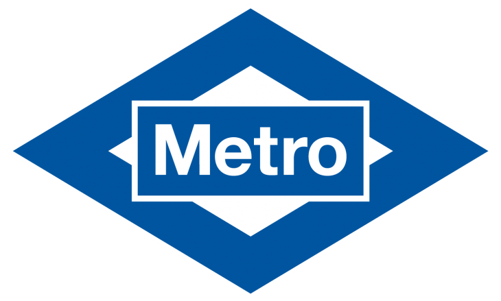 Brand Blue Logo - Metro Madrid (800x600), Png Download