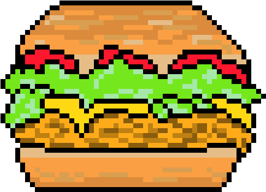 Burger - Pixel Art Pokemon Turtwig (740x620), Png Download