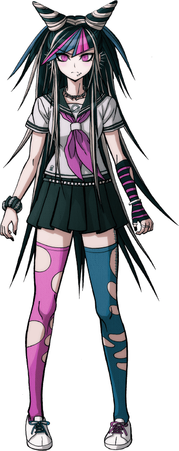 Ibuki Mioda Is One Of The Characters Featured In Danganronpa - Ibuki Mioda Sprites Full Body (357x897), Png Download