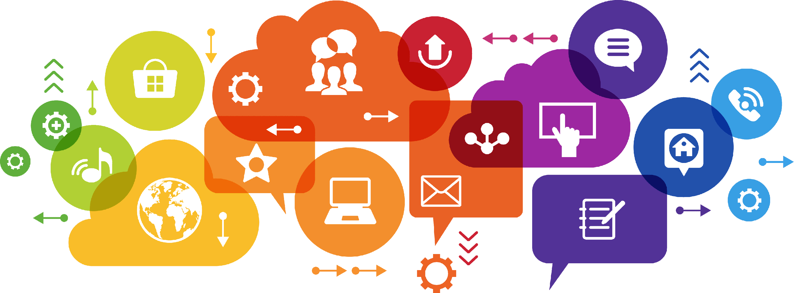 Home Sociology Discussion - Digital Marketing Solutions (3260x1203), Png Download