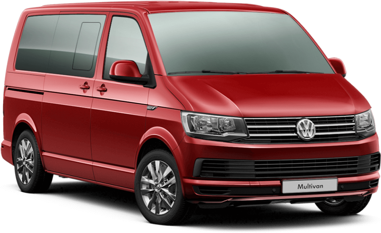 Volkswagen Multivan Grades From Noble Volkswagen - Volkswagen Multivan Red White (1920x1080), Png Download