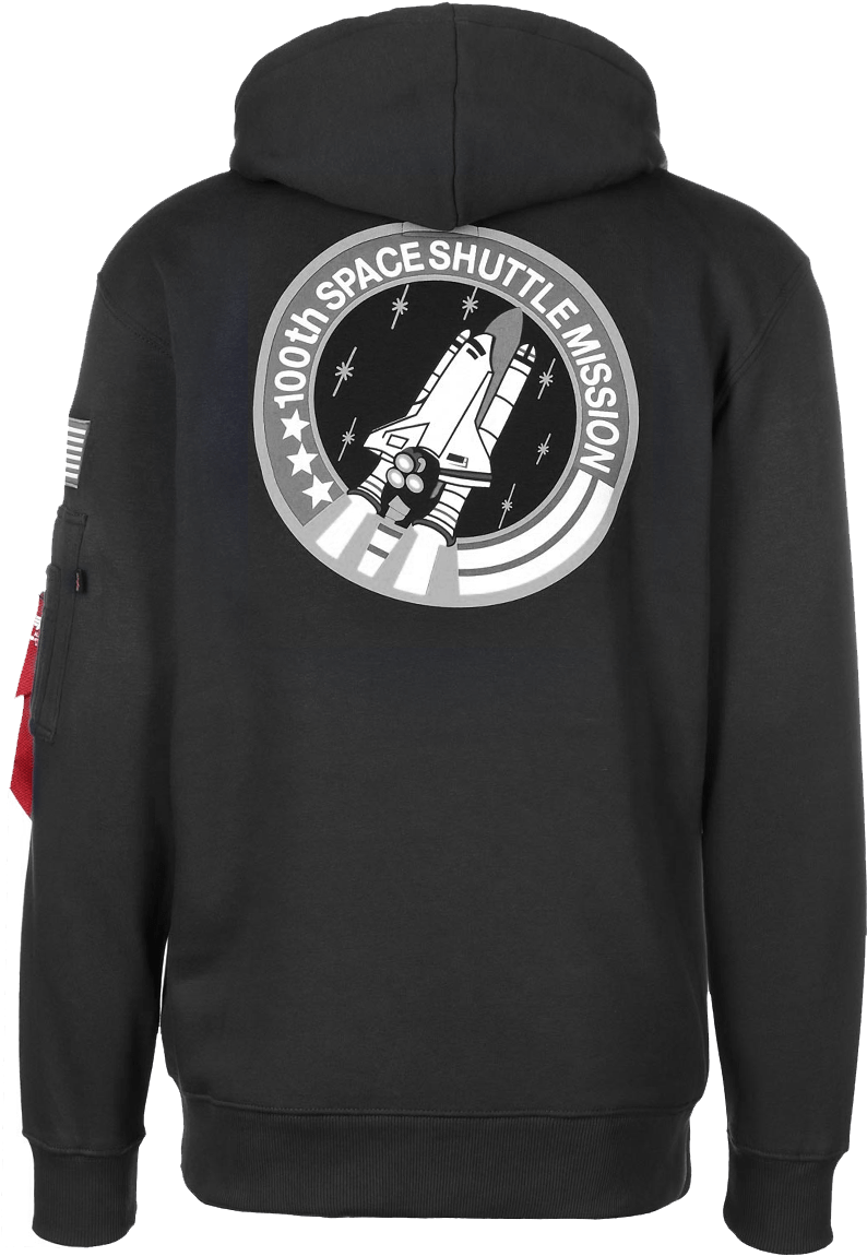 Bluza Kapturem Alpha Industries Nasa Space Shuttle - Hoodie (855x1290), Png Download