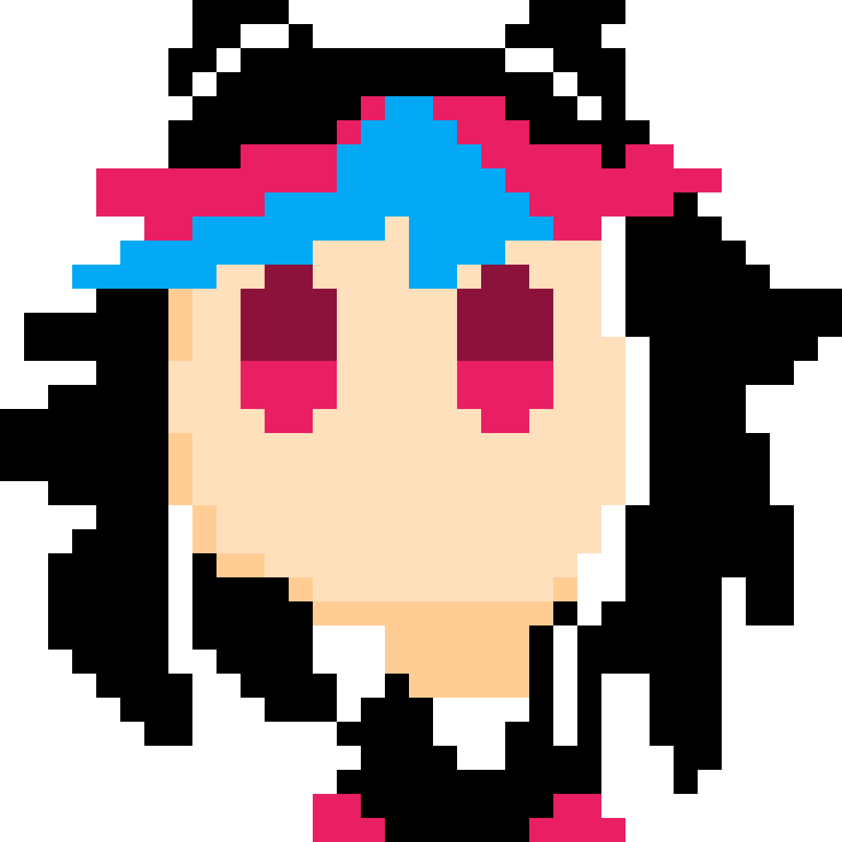 Ibuki Mioda - Pixelated Clock (1190x1190), Png Download