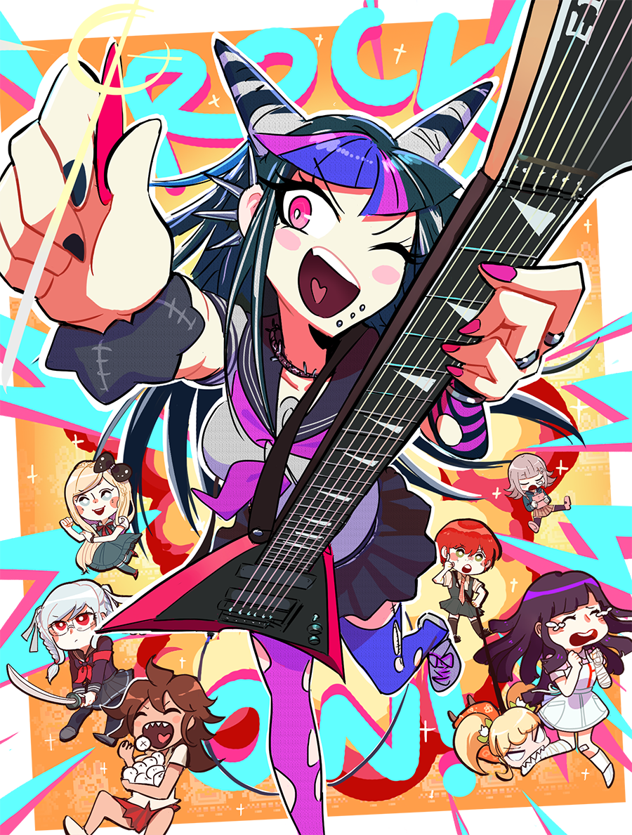 Please Don't Look At My Old Art - Chara As Ibuki Mioda (900x1189), Png Download