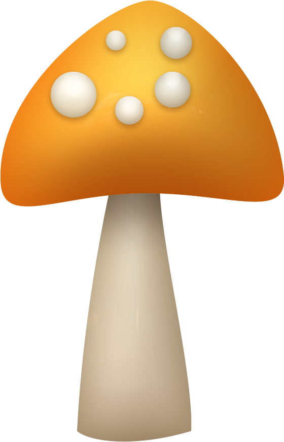 Mushroom Yellow - Shiitake (569x878), Png Download