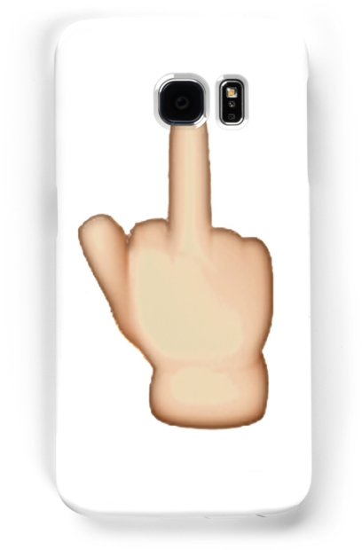 Middle Finger Emoji By Dxstract - Middle Finger Emoji Transparent Background (500x700), Png Download