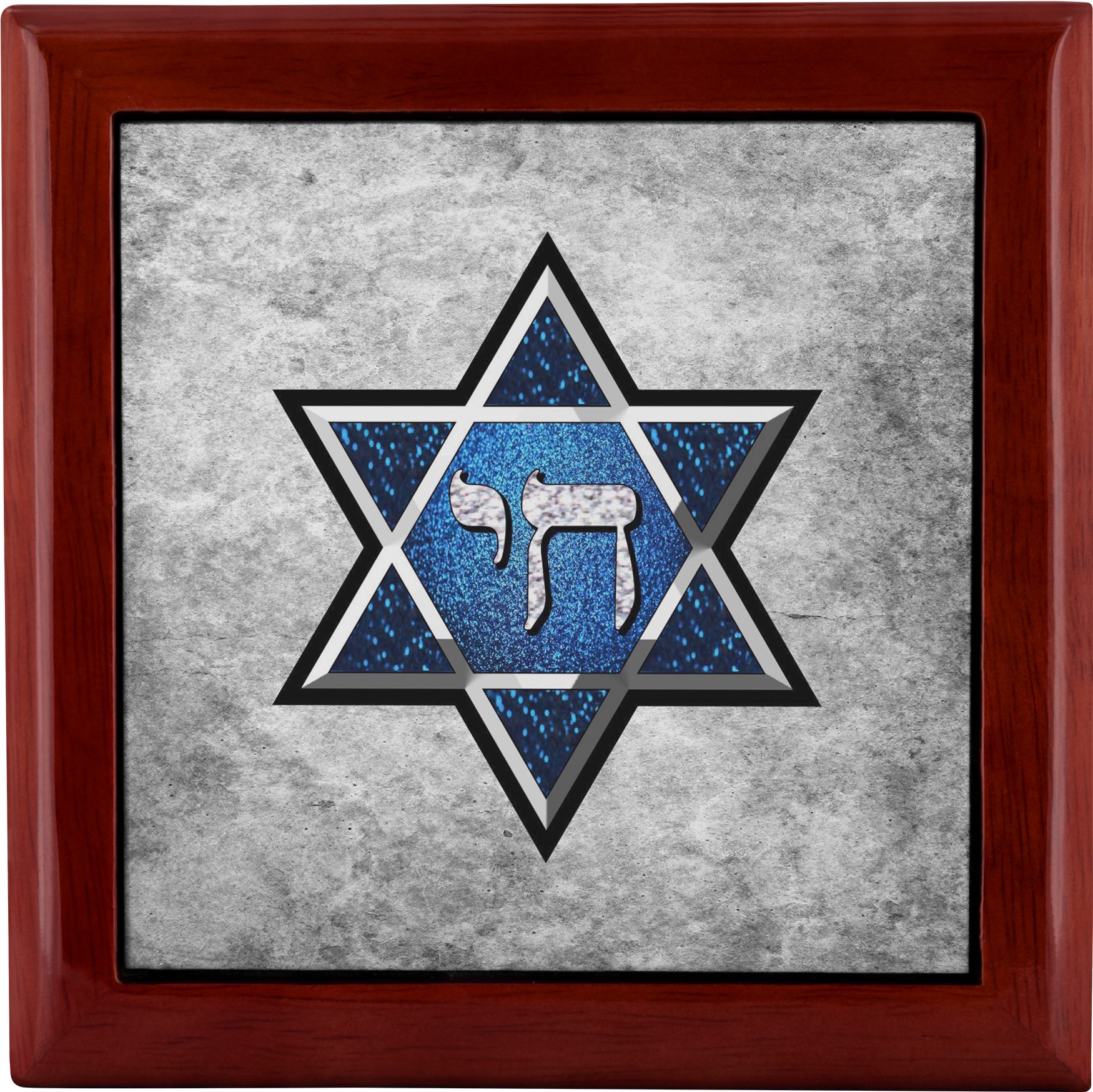 Glitter Grunge Star Of David Jewelry Box - Star Of David (2000x2000), Png Download