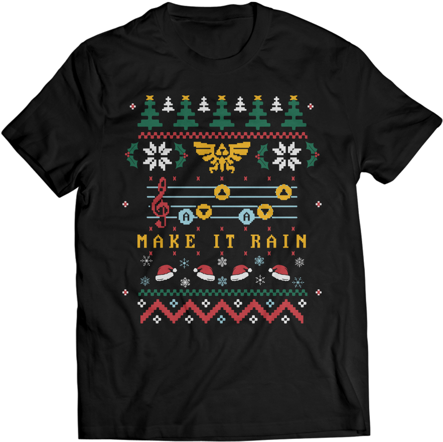 "make It Rain" - Dragon Ball Christmas Sweater (900x1089), Png Download
