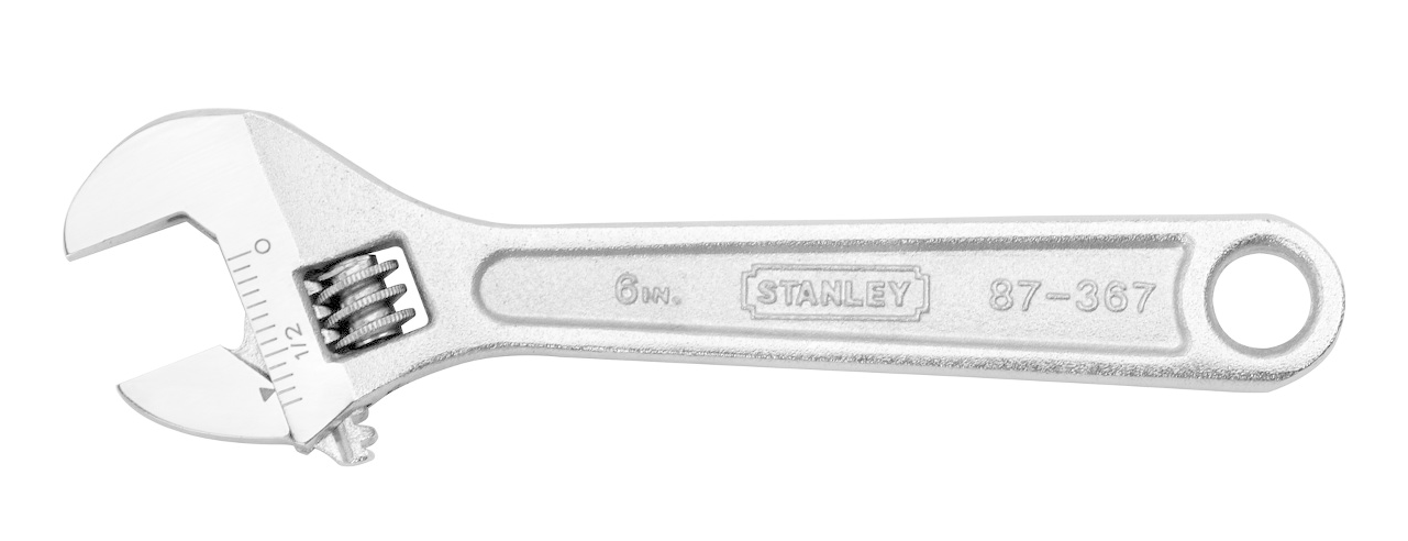 Stanley Adjustable Wrench - Stanley 8 Adjustable Wrench (1280x1280), Png Download
