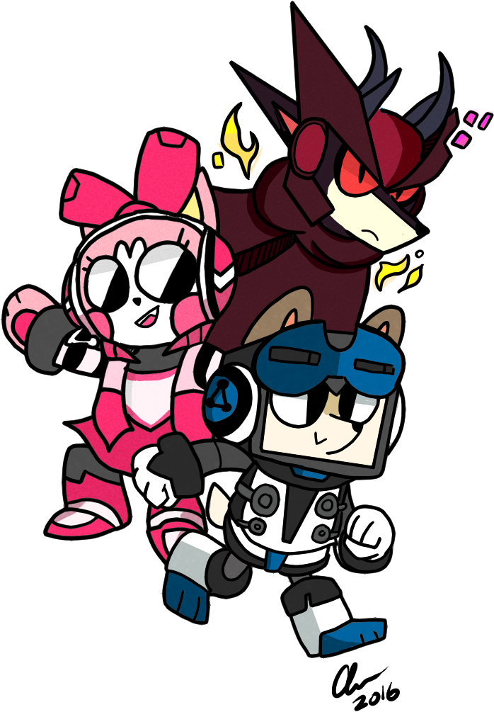 9 Tails Metal Sonic Fictional Character Cartoon Art - Raychel Mighty No 9 (862x1130), Png Download