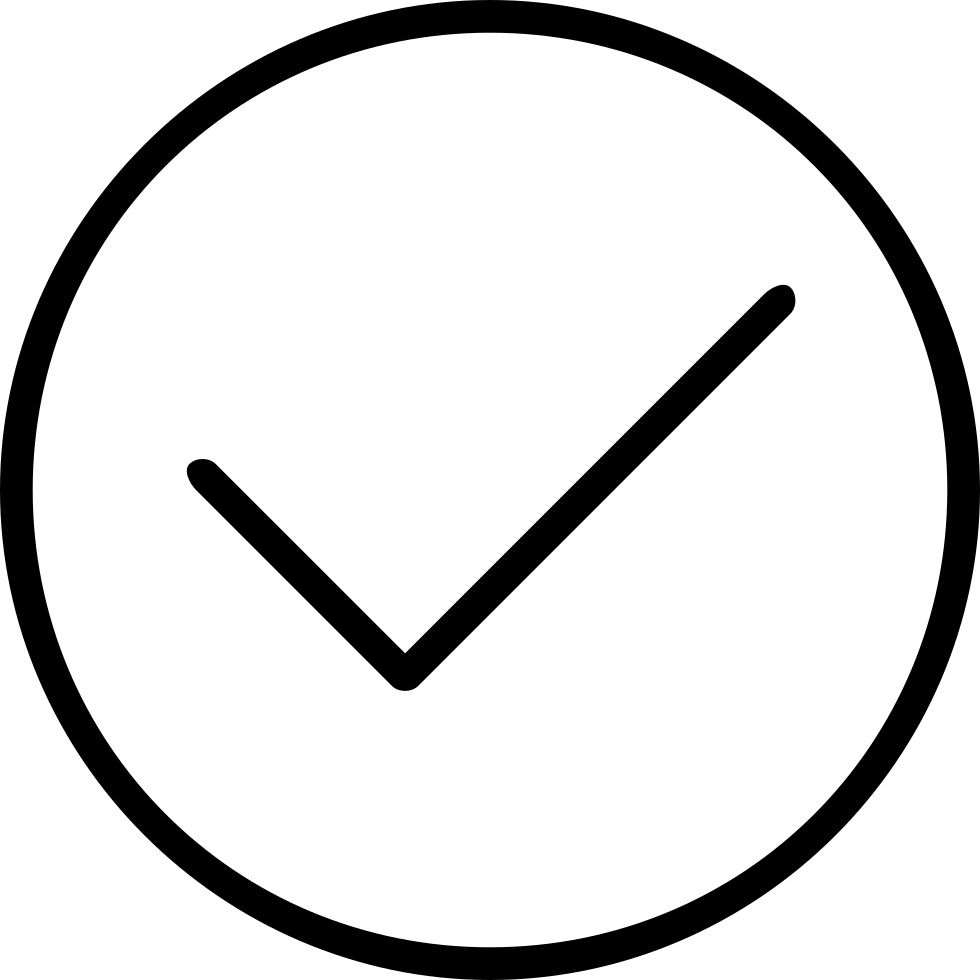 Png File Svg - Tick In Circle Png (980x980), Png Download