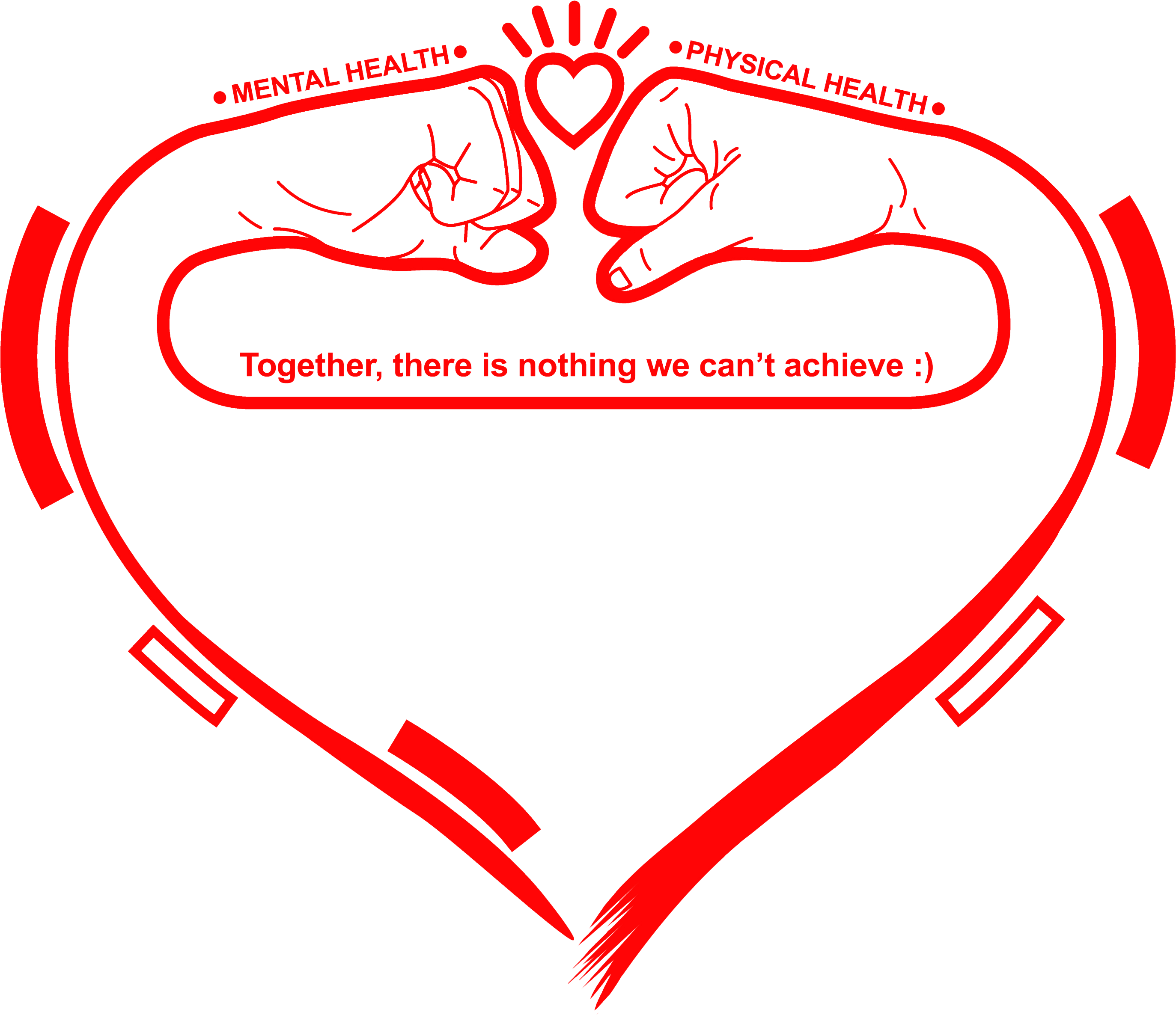 2 Fists And Heart Logo Red Colour Transparent Png - Diagram (3025x2575), Png Download