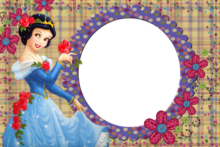 Blanca Nieves - Disney Princess Frames (745x500), Png Download