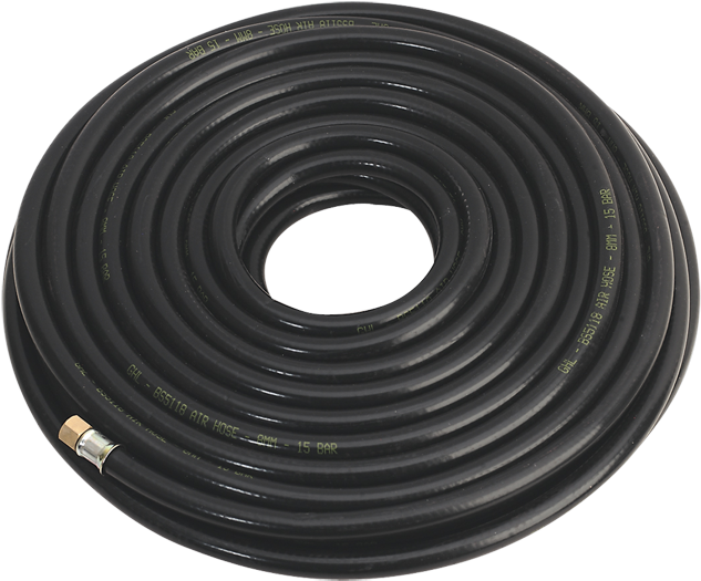 Air Hose 20 Metre Fitted With 1/4 Bsp Female - Spiral (709x601), Png Download