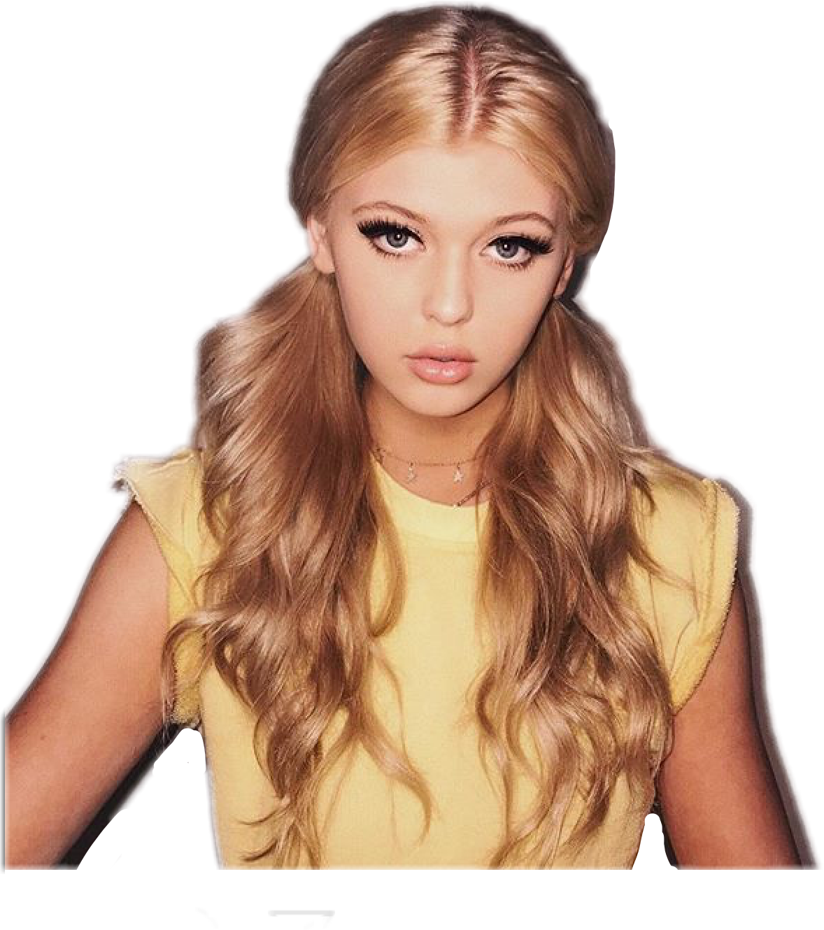 Loren Lorengray Stickers Musically Freetoedit - Brown Hair Loren Gray (1178x1330), Png Download
