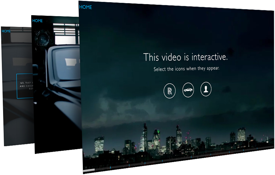 A Moody Cityscape With The Title 'this Video Is Interactive' - Display Device (890x565), Png Download
