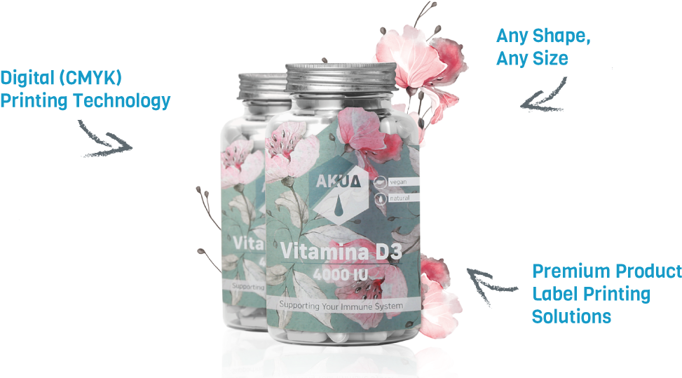 Label Printing Experts - Water Bottle (1090x547), Png Download