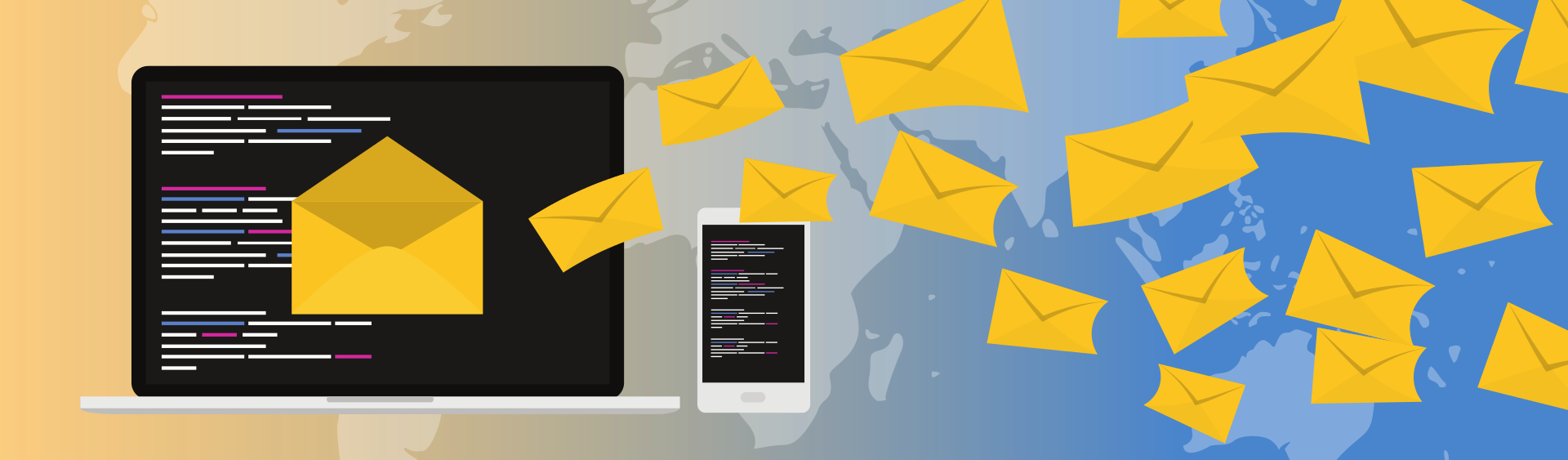 Email Marketing Vector - Email Marketing (1920x563), Png Download