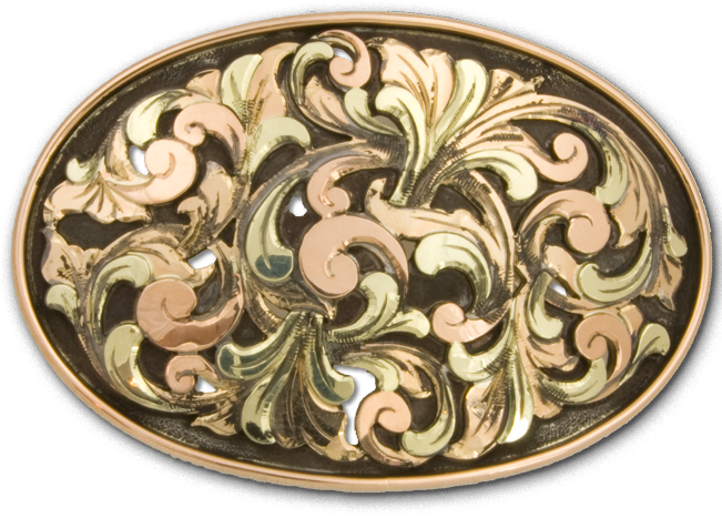 Comstock Heritage Gold Sutro Swirl W/wire Edge - Motif (650x650), Png Download