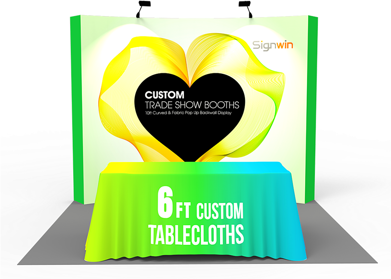 10x10ft Standard Trade Show Booth - Heart (800x600), Png Download