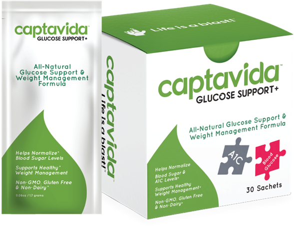 Captavida Glucose Support 30 Sachets - Carton (625x625), Png Download