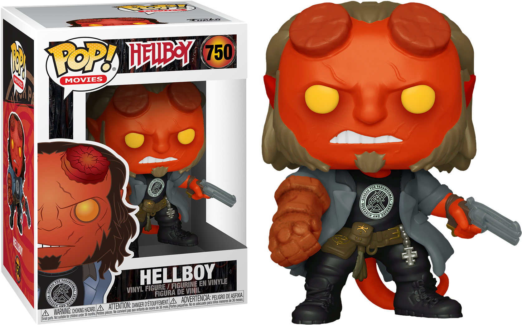 Hellboy Hellboy In Bprd Tee Funko Pop Vinyl Figure - Pop Vinyl (1710x1100), Png Download