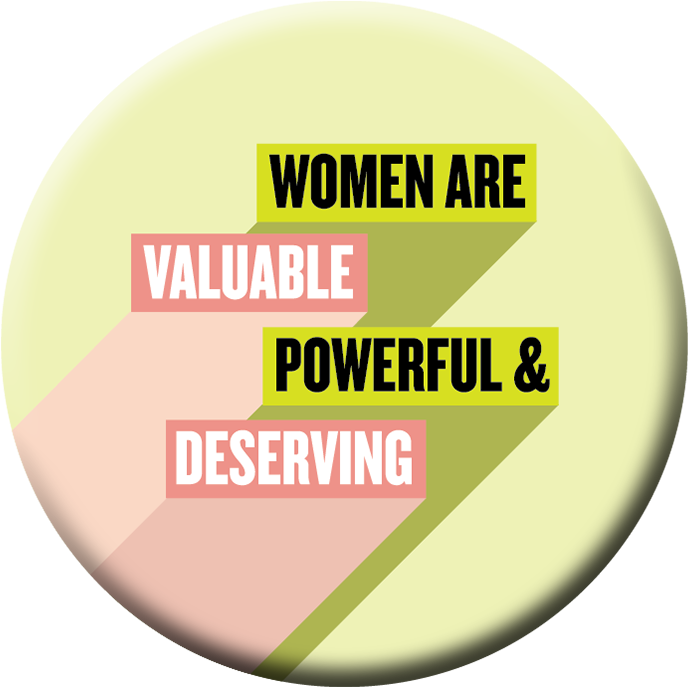 Women Are Valuable Button/magnet/bottle Opener - Déchets Dangereux Des Ménages (979x979), Png Download
