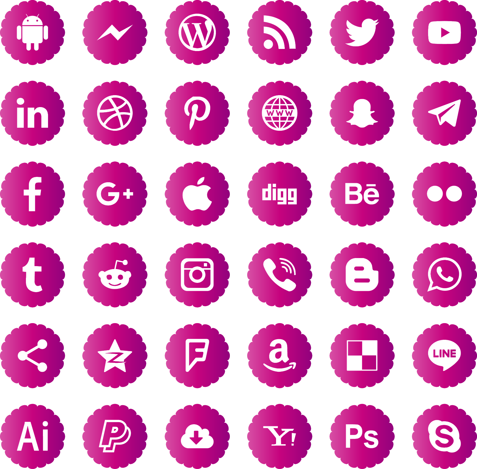 Download Icons Social Media Svg Eps Png Psd Ai Vector - Social Media Logos Blue (1600x1572), Png Download