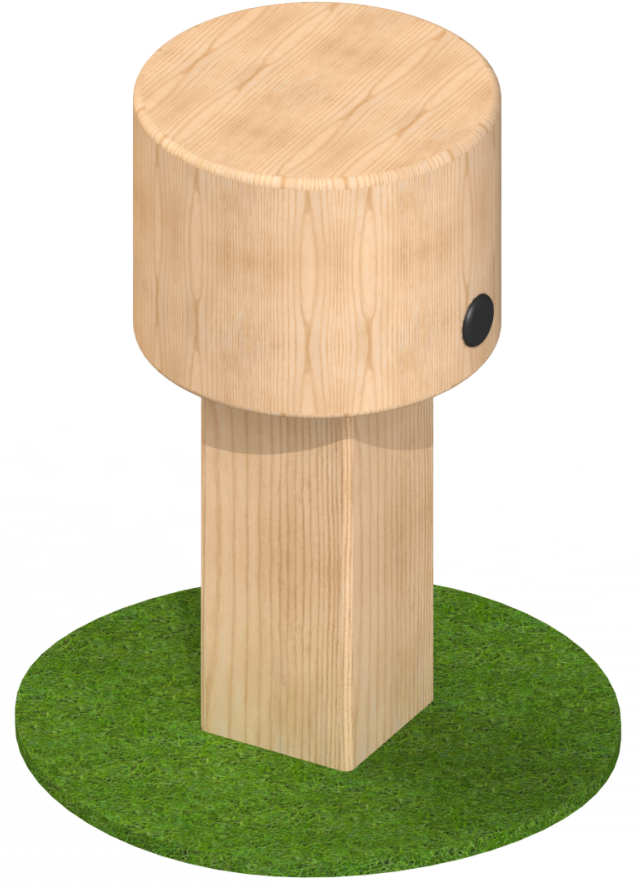 Blank Button Stool - Plywood (639x899), Png Download