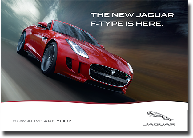Jaguar F Type Advert (652x482), Png Download