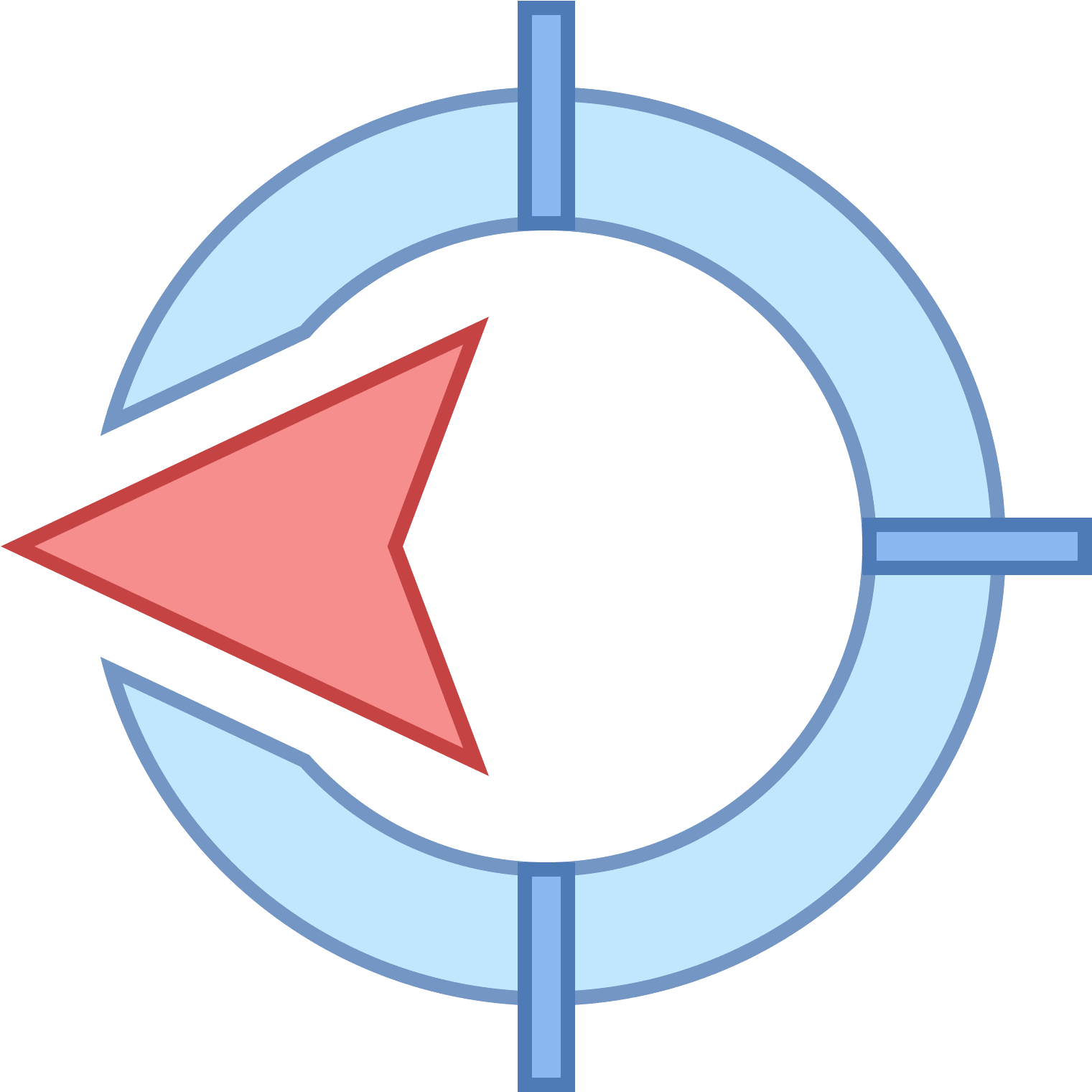 Direction Ouest Icon - Cross Hair Icon Blue (1600x1600), Png Download
