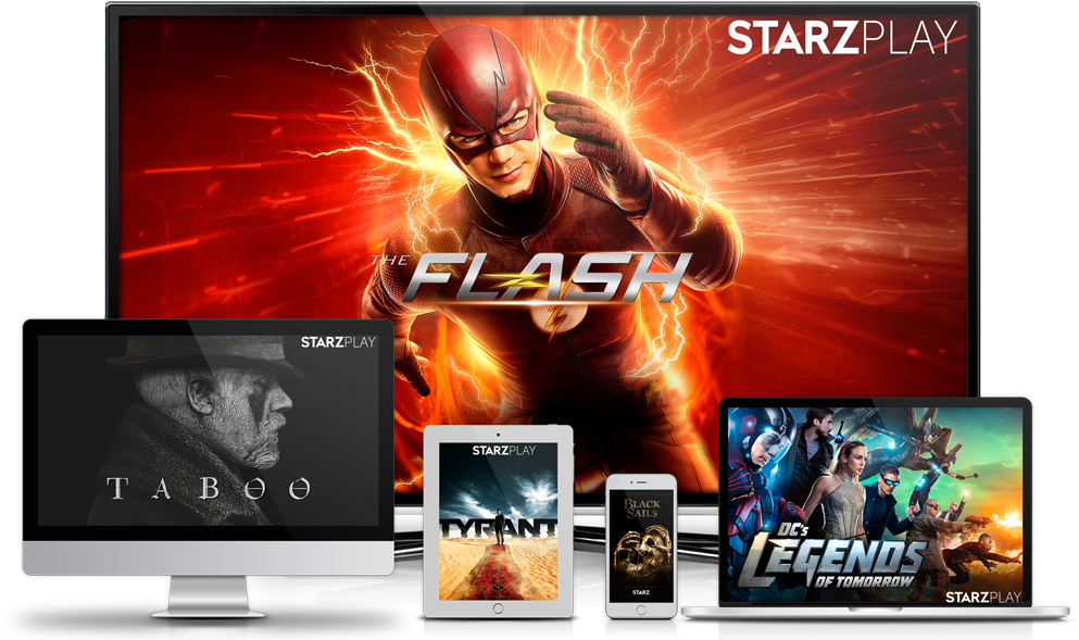 Starz Play (1000x588), Png Download