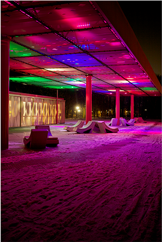 Sophie Valla Architects Created An Led Art Installation - Fluorescent Lamp (713x475), Png Download