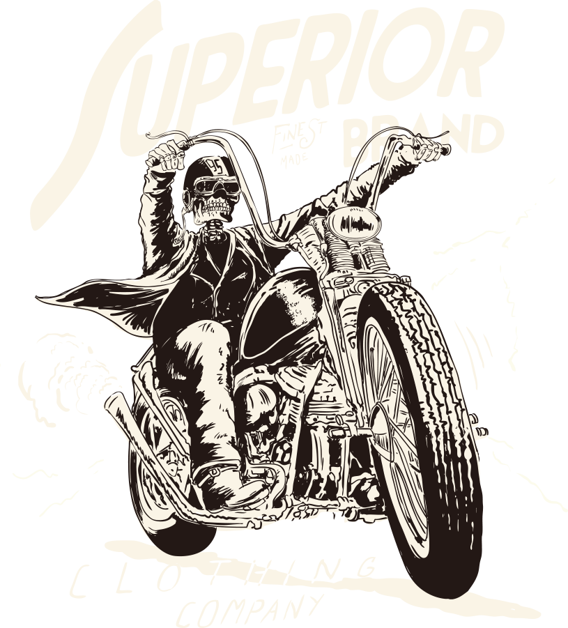 T-shirt Vector Motorcycle Skull Download Hq Png Clipart - Vector Graphics (815x901), Png Download