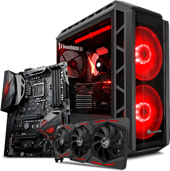 Powered By Asus Is For Those Who Accept Only Perfection - Computer Case (585x585), Png Download