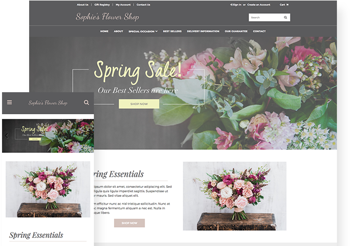 Flowers Website Template Free - Bouquet (764x502), Png Download