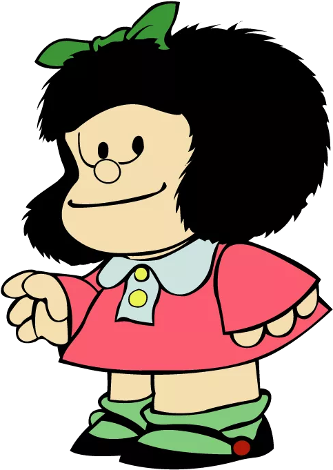 Imágenes De Mafalda Con Fondo Transparente, Descarga - Mafalda Vector Download (703x745), Png Download